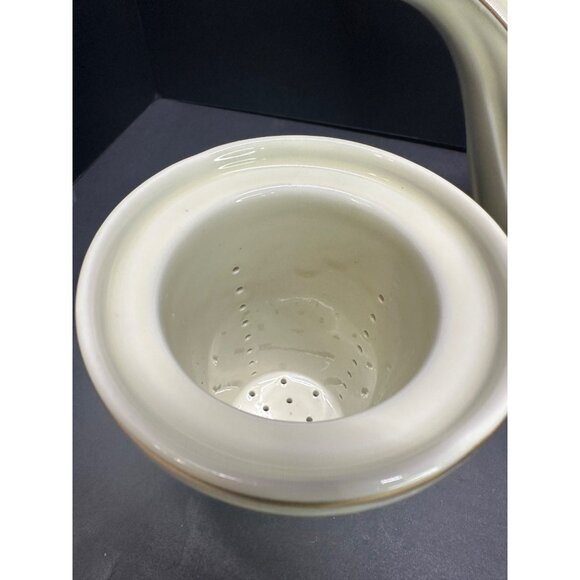 Vtg Hall Superior Jewel Autumn Leaf Pattern Aladdin Teapot Infuser Lid 9.5" Long - Picture 15 of 16